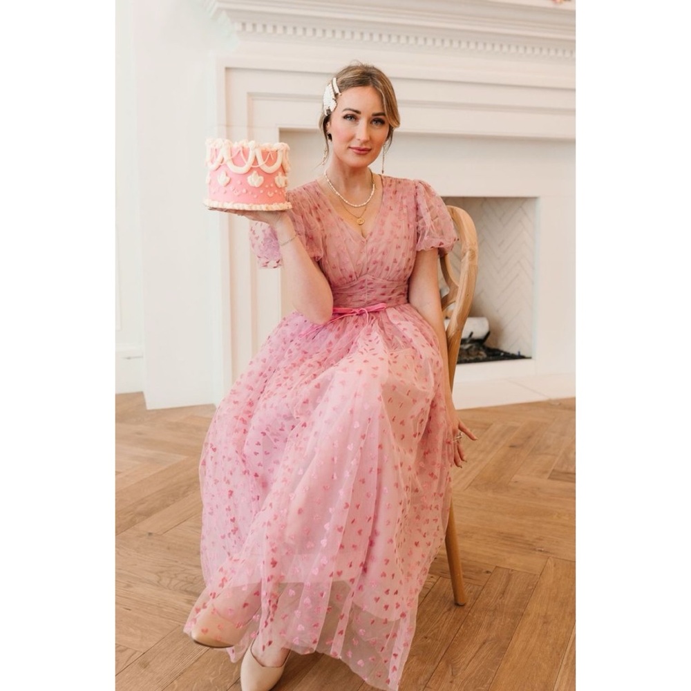 Ivy City Co Pink Midi Dress
